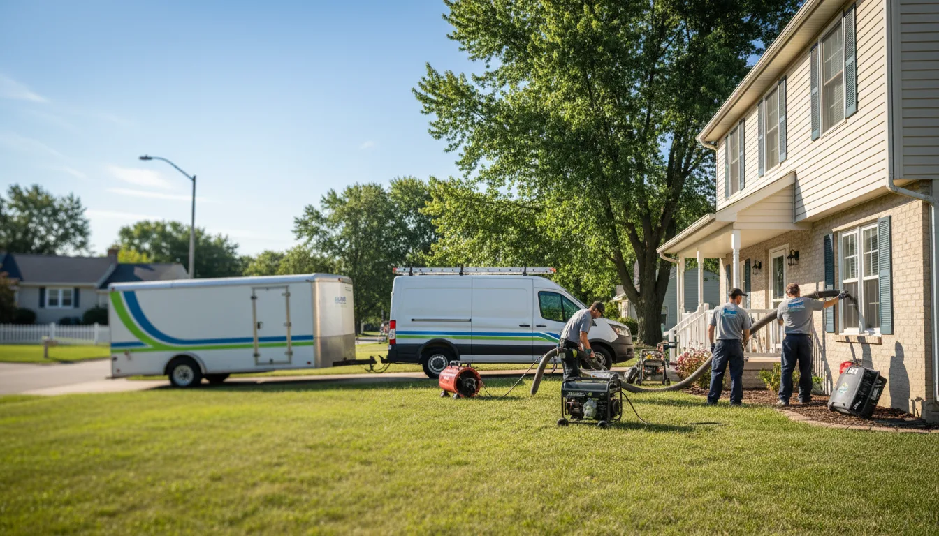 Flooded Basement Restoration And Cleanup With Repair in Cortland, OH near me